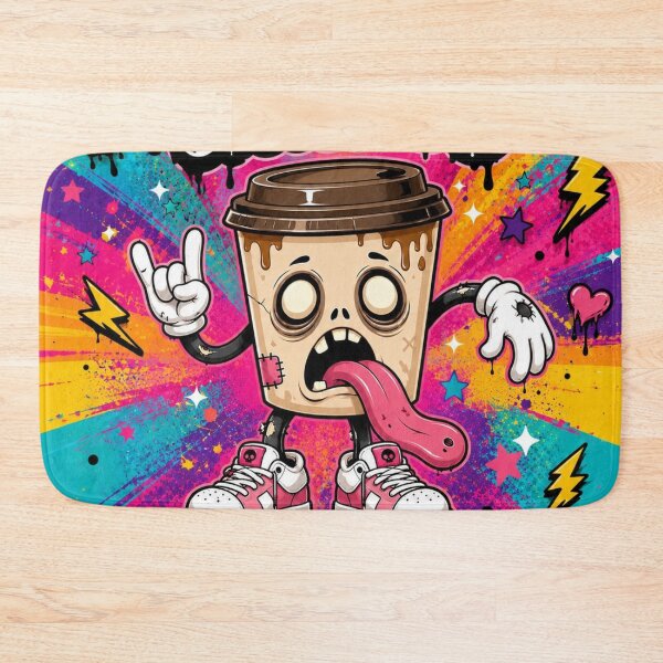 Item preview, Zombie Coffee Cup Addict Illustration designed and sold by Rohan132.