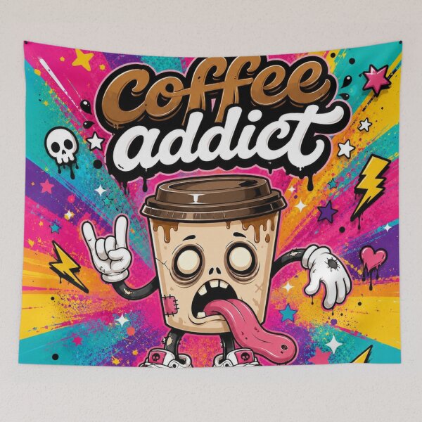 Item preview, Zombie Coffee Cup Addict Illustration designed and sold by Rohan132.