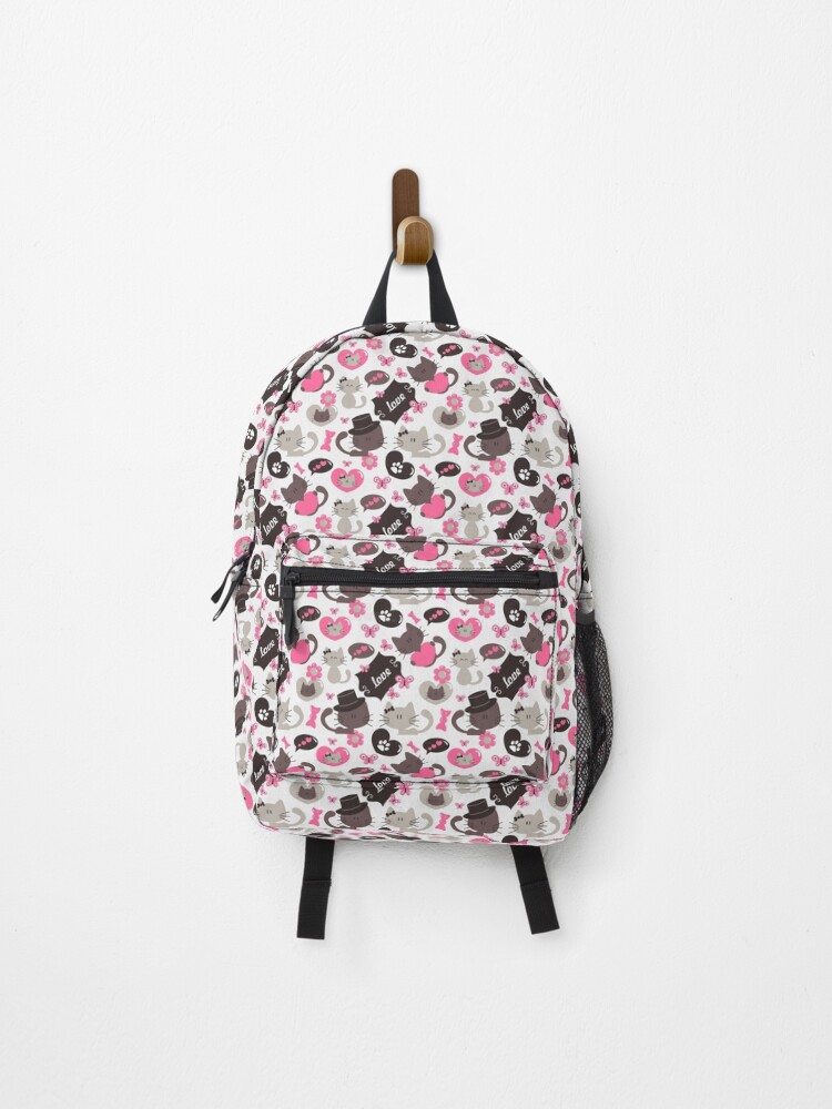 Thumbnail 1 of 3, Backpack, cat pattern designed and sold by pksart1.