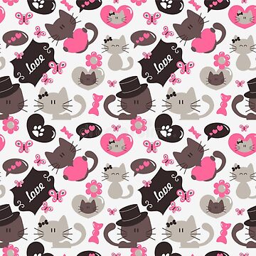 Artwork thumbnail, cat pattern by pksart1