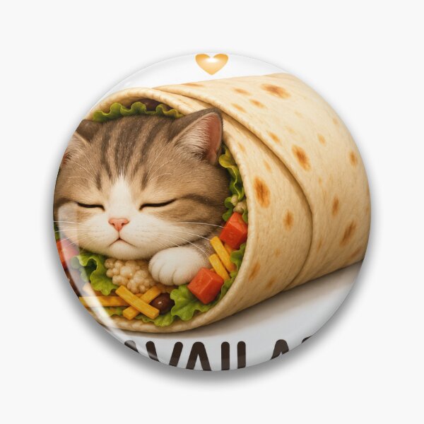 Item preview, Currently Unavailable – Sleepy Burrito Cat designed and sold by QuirkNest Studio .