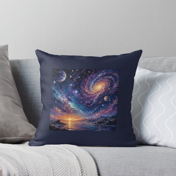 Item preview, Galactic sunset over misty seascape designed and sold by HemaGoutham.