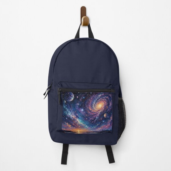 Item preview, Galactic sunset over misty seascape designed and sold by HemGlo Studio.