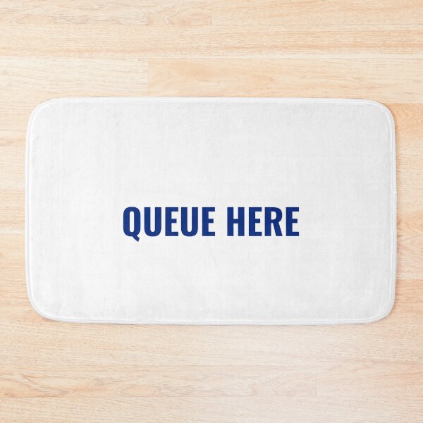 Item preview, QUEUE HERE Shirt – British Humor Tee | Uncle Jichuan designed and sold by Uncle-Jichuan.