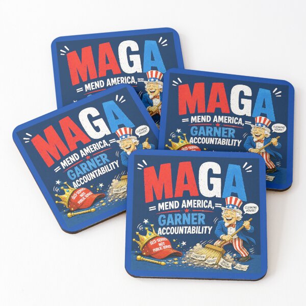 Item preview, ⭐ MAGA = MAKE AMERICA GIGGLE AGAIN COLLECTION ⭐ MAGA = Mend America, Garner Accountability designed and sold by WheelieGdArt.