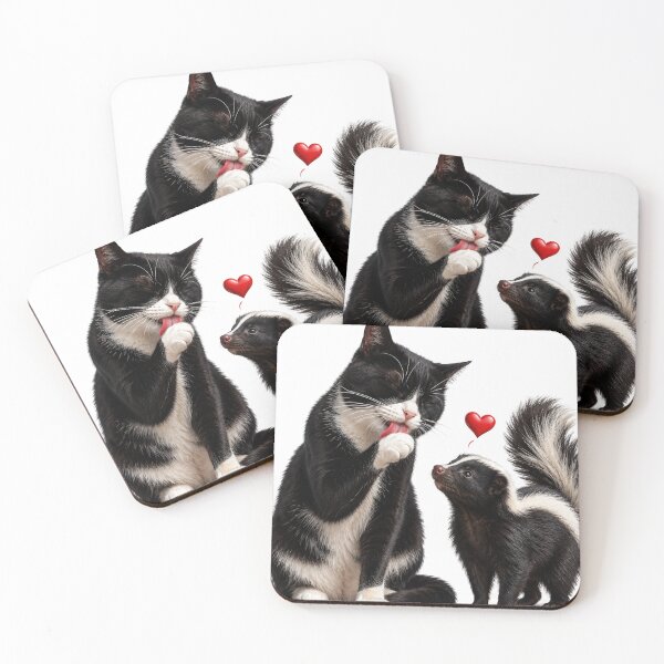 Item preview, Skunk Loves Cat designed and sold by FyreHorse Designs.