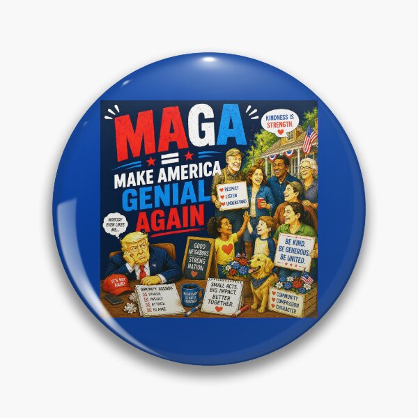 Item preview, ⭐ MAGA = MAKE AMERICA GIGGLE AGAIN COLLECTION ⭐ MAGA = Make America Genial Again designed and sold by WheelieGdArt.