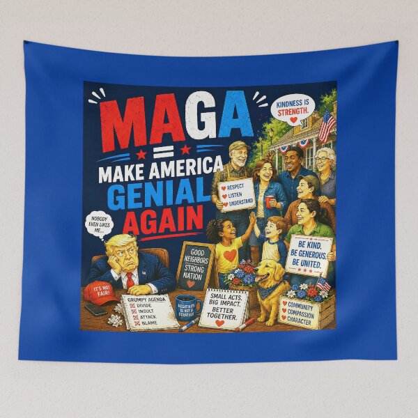 Item preview, ⭐ MAGA = MAKE AMERICA GIGGLE AGAIN COLLECTION ⭐ MAGA = Make America Genial Again designed and sold by WheelieGdArt.