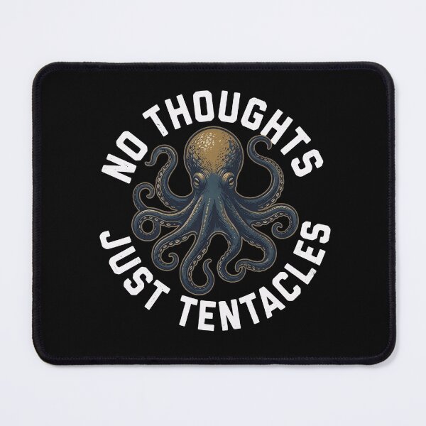 Item preview, No Thoughts Just Tentacles T-Shirt & Sticker – Funny Silly Octopus Meme for Ocean and Sea Life Lovers designed and sold by ZyxDes.