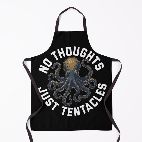 Item preview, No Thoughts Just Tentacles T-Shirt & Sticker – Funny Silly Octopus Meme for Ocean and Sea Life Lovers designed and sold by ZyxDes.