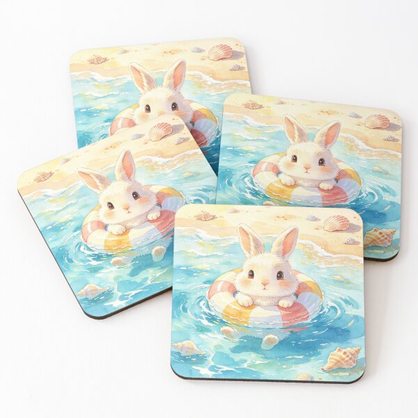 Item preview, Cute Summer Rabbit Beach Fun designed and sold by onjirastudio7.
