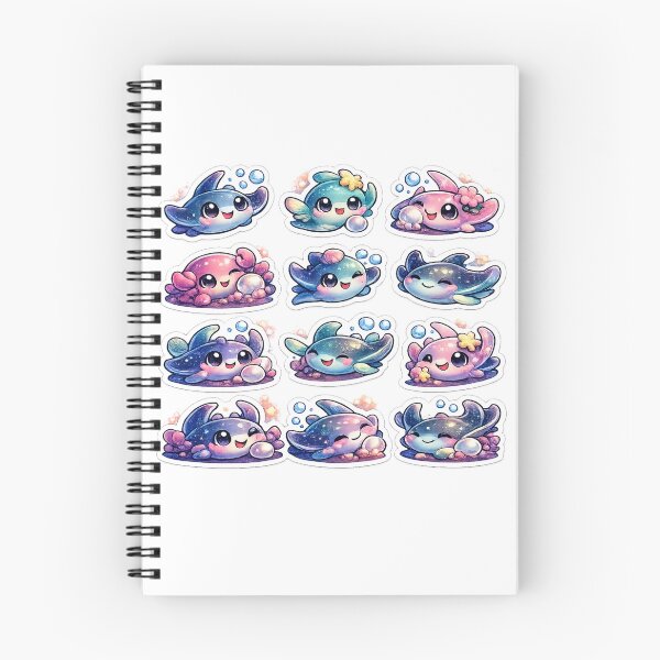 Item preview, Premium Kawaii Manta Ray Sticker Sheet designed and sold by KrishAuraa.