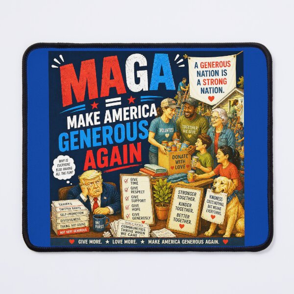 Item preview, ⭐ MAGA = MAKE AMERICA GIGGLE AGAIN COLLECTION ⭐ MAGA = Make America Generous Again designed and sold by WheelieGdArt.