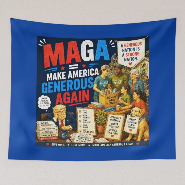 Item preview, ⭐ MAGA = MAKE AMERICA GIGGLE AGAIN COLLECTION ⭐ MAGA = Make America Generous Again designed and sold by WheelieGdArt.