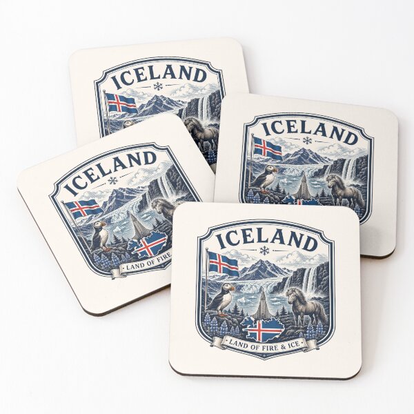 Aperçu de l'œuvre L'art du voyage en Islande créée et vendue par PamLeeDesign.