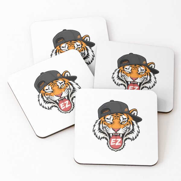 Item preview, EZ Tiger Gaming Mascot Logo designed and sold by Drofted.