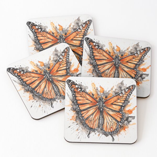 Item preview, Monarch Butterfly Watercolor Art — Wildlife Print designed and sold by RawNaturePrints.