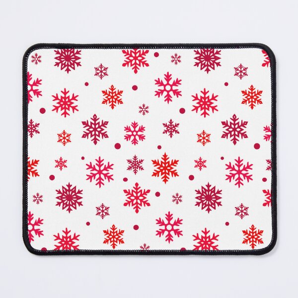 Item preview, Light seamless winter pattern with red snowflakes and dots designed and sold by ingapv.