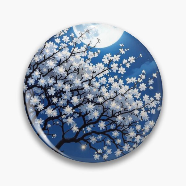 Item preview, Blossoming Tree under Full Moon designed and sold by NeyhineAngelionShop.