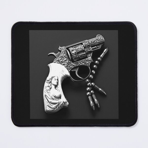 Item preview, Ornate Vintage Revolver with Engraved Ivory Grip designed and sold by inkoutninja.
