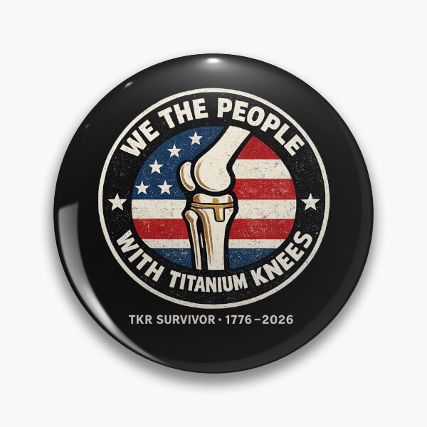 Item preview, We The People With Titanium Knees Patriotic Knee Replacement Graphic T-Shirt designed and sold by LillyCustomTees.