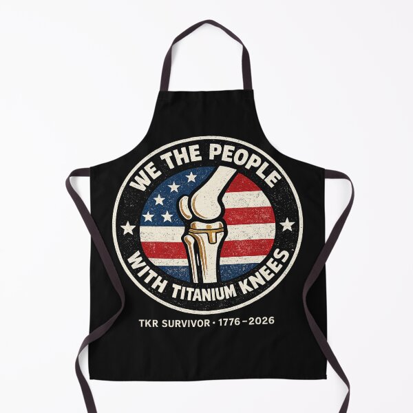 Item preview, We The People With Titanium Knees Patriotic Knee Replacement Graphic T-Shirt designed and sold by LillyCustomTees.