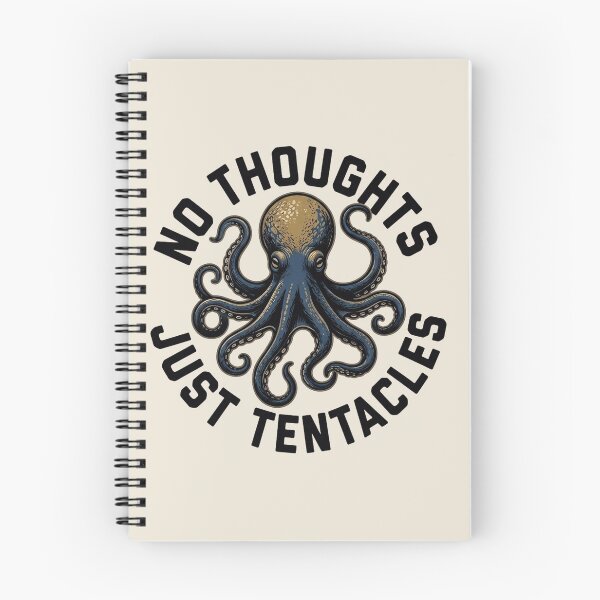 Item preview, No Thoughts Just Tentacles T-Shirt & Sticker – Funny Silly Octopus Meme for Ocean and Sea Life Lovers designed and sold by ZyxDes.