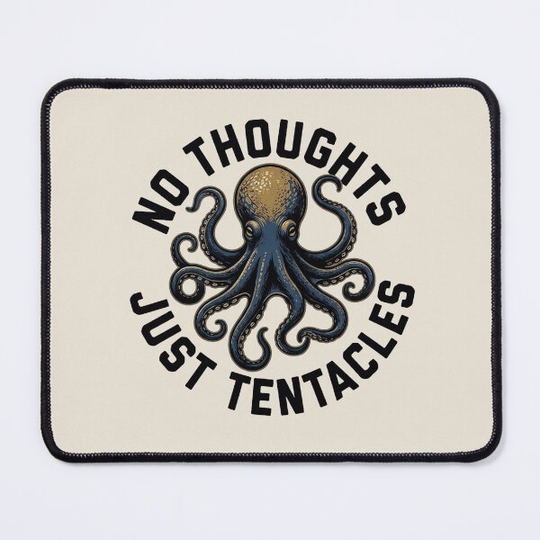 Item preview, No Thoughts Just Tentacles T-Shirt & Sticker – Funny Silly Octopus Meme for Ocean and Sea Life Lovers designed and sold by ZyxDes.