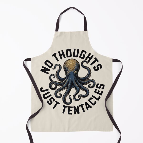 Item preview, No Thoughts Just Tentacles T-Shirt & Sticker – Funny Silly Octopus Meme for Ocean and Sea Life Lovers designed and sold by ZyxDes.