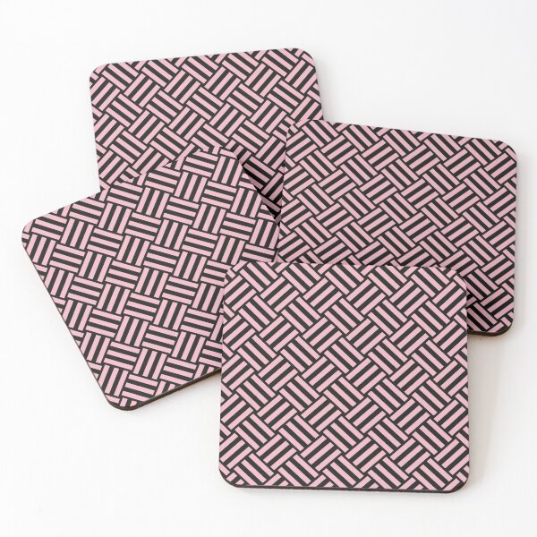 Artikelvorschau, Schwarz-rosa Korbgeflecht entworfen und verkauft von pattern-archive.