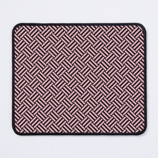 Item preview, Black and Blush basket weave designed and sold by pattern-archive.