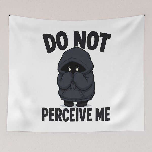 Item preview, Introvert Do Not Perceive Me Cartoon designed and sold by Artmares.