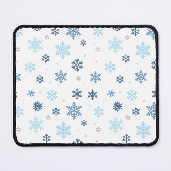 Item preview, Soft winter pattern with blue snowflakes on light  designed and sold by ingapv.