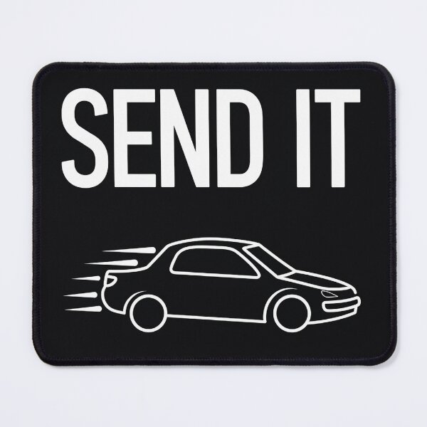 Item preview, Send It Car Drift Racing Funny Line Art Graphic designed and sold by AvalonMoss.