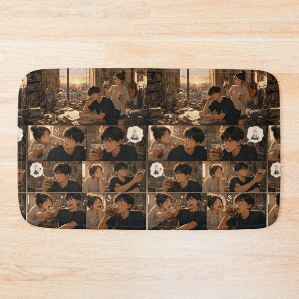 Item preview, Student Life Cozy Reading Room Comic Print designed and sold by Grafititee.