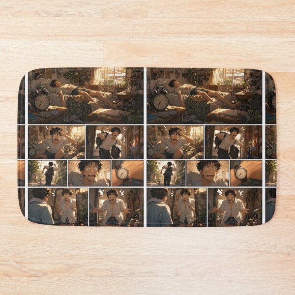 Item preview, Student Life Cozy Reading Room Comic Print designed and sold by Grafititee.
