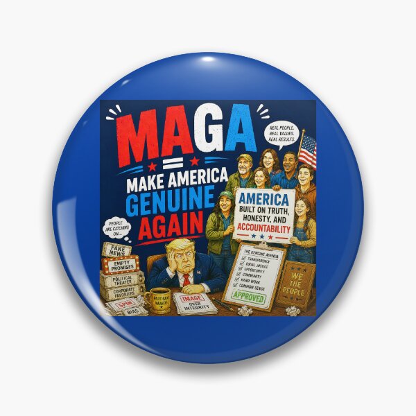 Item preview, ⭐ MAGA = MAKE AMERICA GIGGLE AGAIN COLLECTION ⭐ MAGA = Make America Genuine Again designed and sold by WheelieGdArt.