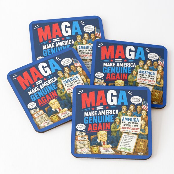 Item preview, ⭐ MAGA = MAKE AMERICA GIGGLE AGAIN COLLECTION ⭐ MAGA = Make America Genuine Again designed and sold by WheelieGdArt.
