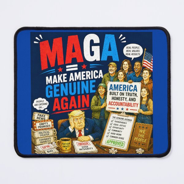 Item preview, ⭐ MAGA = MAKE AMERICA GIGGLE AGAIN COLLECTION ⭐ MAGA = Make America Genuine Again designed and sold by WheelieGdArt.