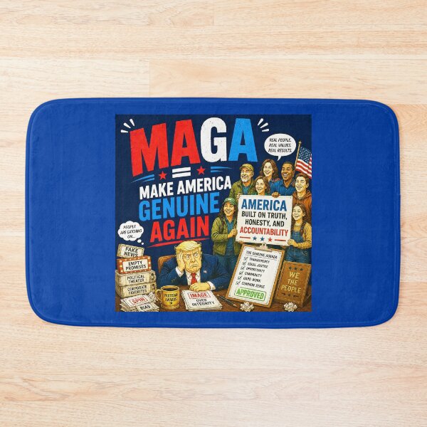 Item preview, ⭐ MAGA = MAKE AMERICA GIGGLE AGAIN COLLECTION ⭐ MAGA = Make America Genuine Again designed and sold by WheelieGdArt.