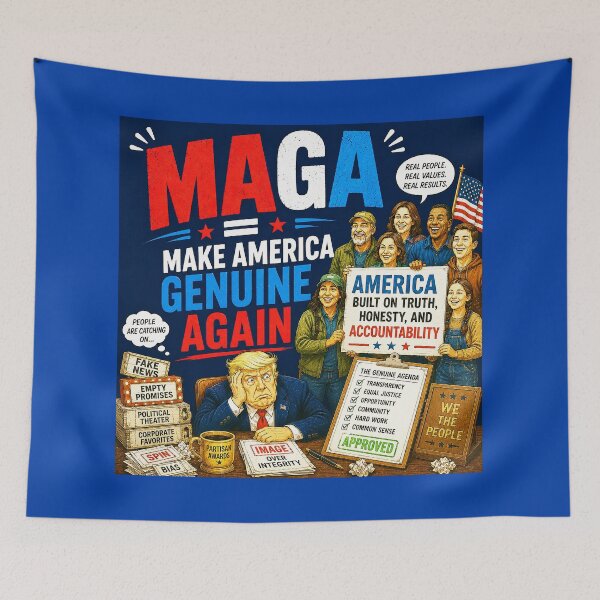 Item preview, ⭐ MAGA = MAKE AMERICA GIGGLE AGAIN COLLECTION ⭐ MAGA = Make America Genuine Again designed and sold by WheelieGdArt.