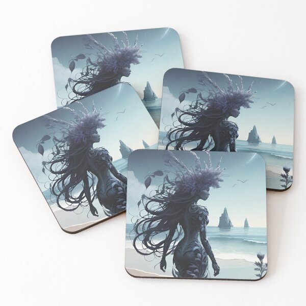Item preview, Mystic Sea Goddess Fantasy Illustration designed and sold by AlxVel.