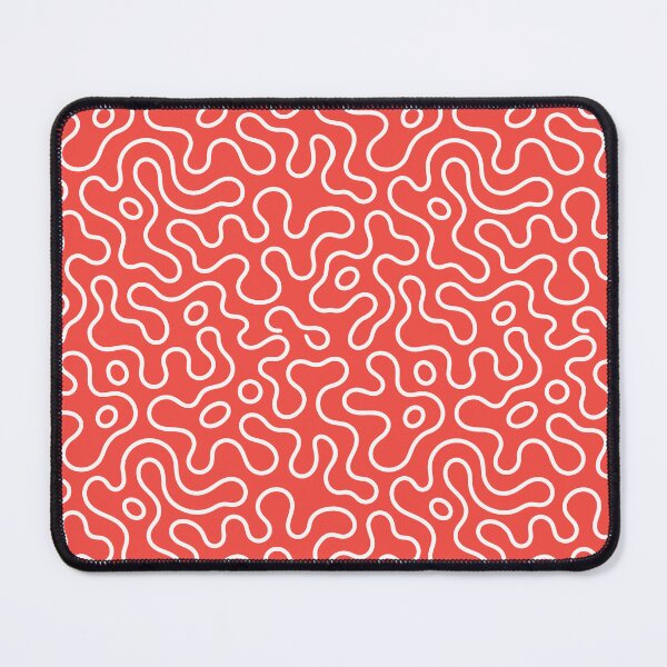 Item preview, Coral Abstract Wavy Line Pattern designed and sold by teeperfect.