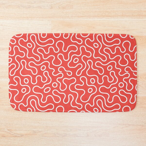 Item preview, Coral Abstract Wavy Line Pattern designed and sold by teeperfect.