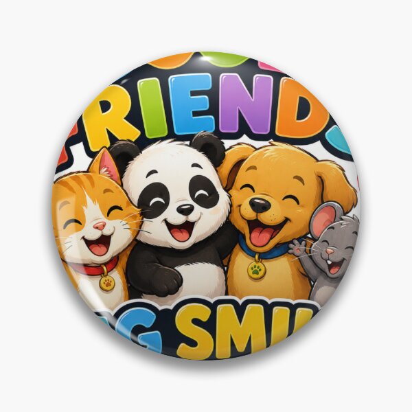 Item preview, Good Friends, Big Smile! – Cute Cat, Panda, Dog & Mouse Friendship designed and sold by MR4me.