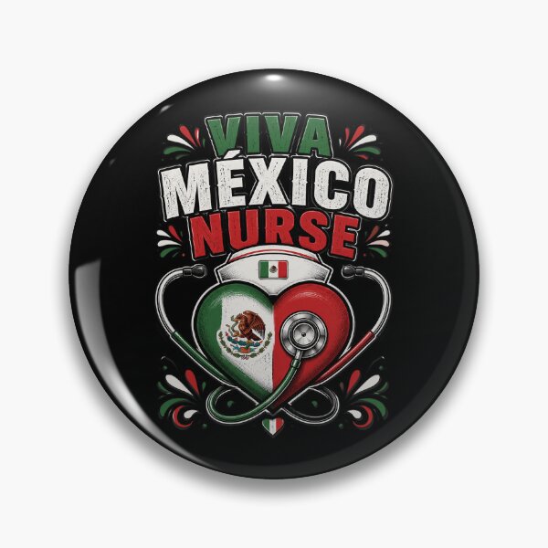 Item preview, Viva Mexico Nurse Independence Day Mexican Nursing Heart designed and sold by OlakunleOloroz.