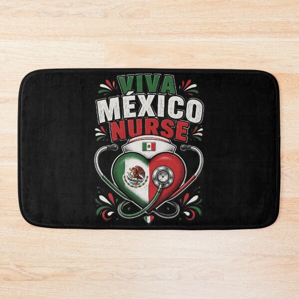 Item preview, Viva Mexico Nurse Independence Day Mexican Nursing Heart designed and sold by OlakunleOloroz.