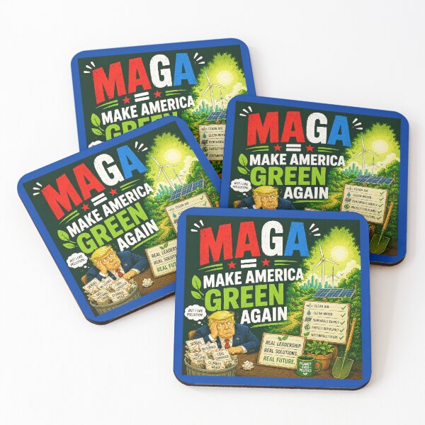 Item preview, ⭐ MAGA = MAKE AMERICA GIGGLE AGAIN COLLECTION ⭐ MAGA = Make America Green Again designed and sold by WheelieGdArt.