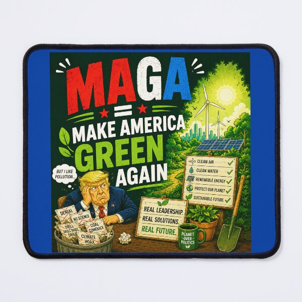 Item preview, ⭐ MAGA = MAKE AMERICA GIGGLE AGAIN COLLECTION ⭐ MAGA = Make America Green Again designed and sold by WheelieGdArt.