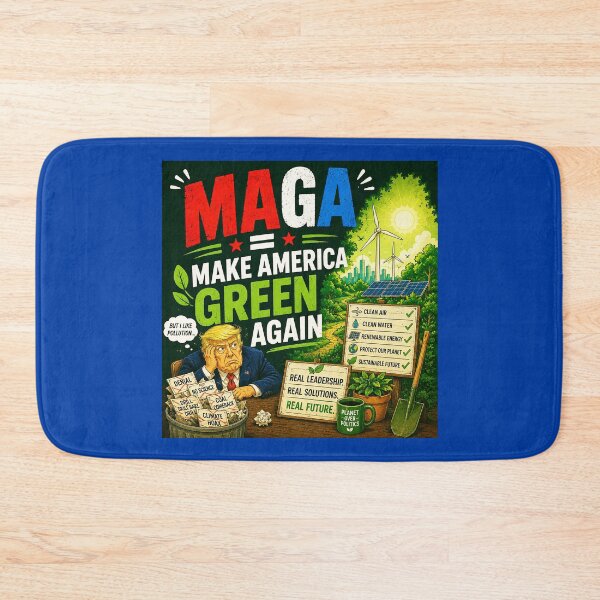 Item preview, ⭐ MAGA = MAKE AMERICA GIGGLE AGAIN COLLECTION ⭐ MAGA = Make America Green Again designed and sold by WheelieGdArt.